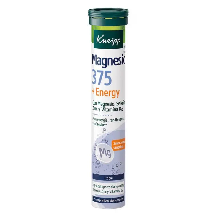 Kneipp Magnésio 375 + Energia, 15 comprimidos