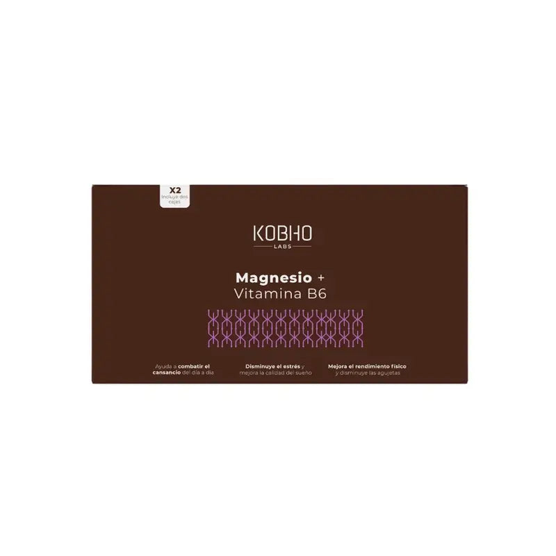 Kobho Labs Magnésio + Vitamina B6 Duplo