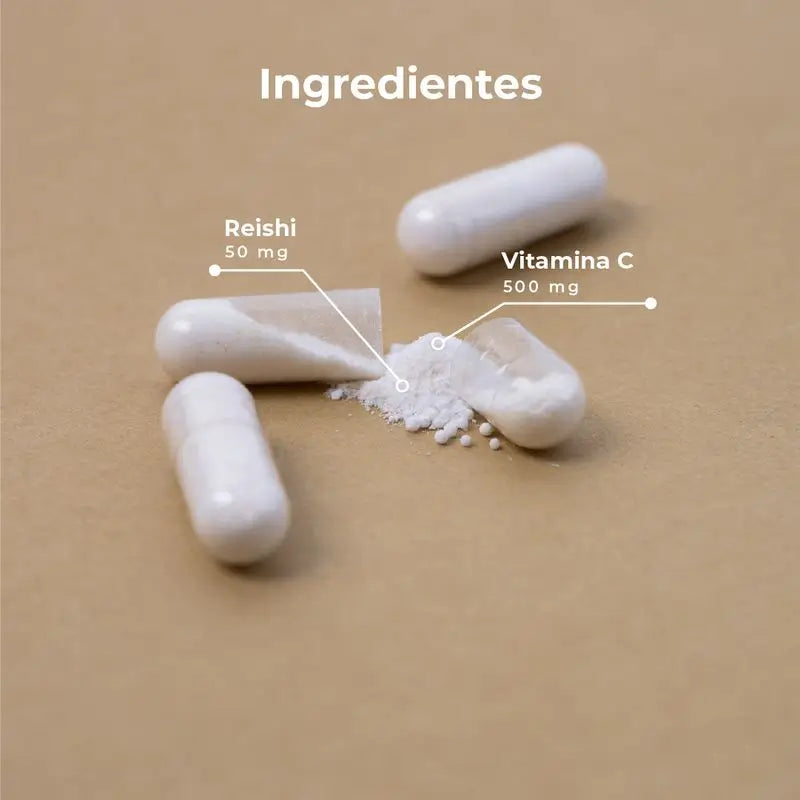 Kobho Labs Suplemento de Vitamina C Lipossomal + Reishi, 60 cápsulas