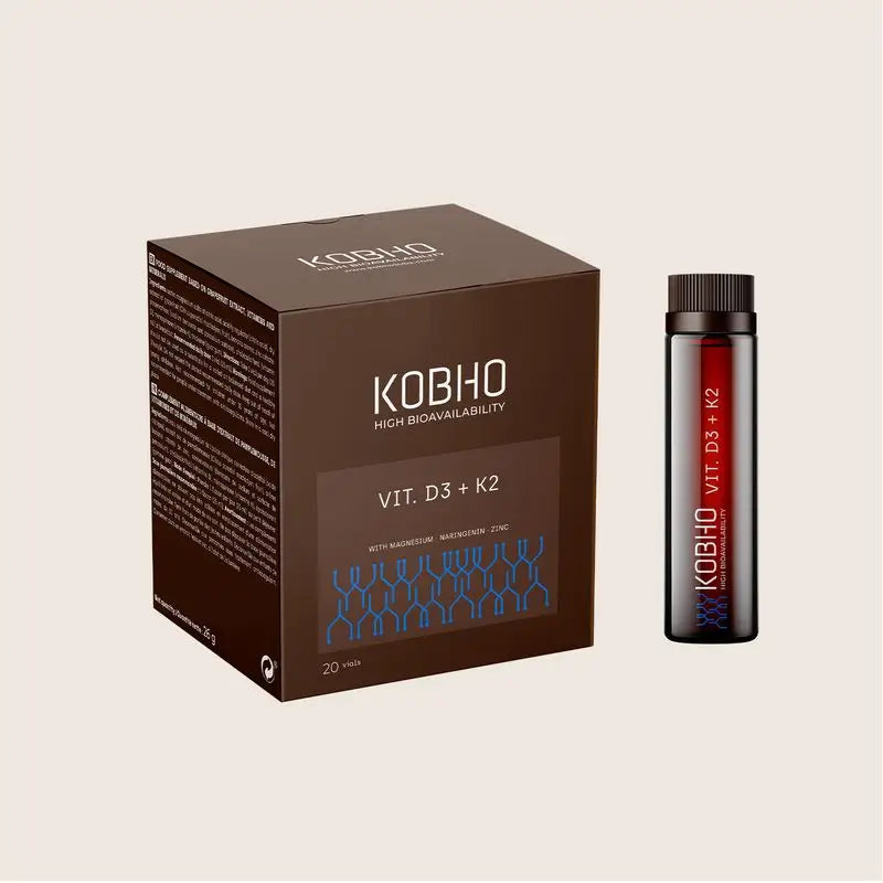 Kobho Labs Suplemento de Vitamina D3 + K2, 20 frascos