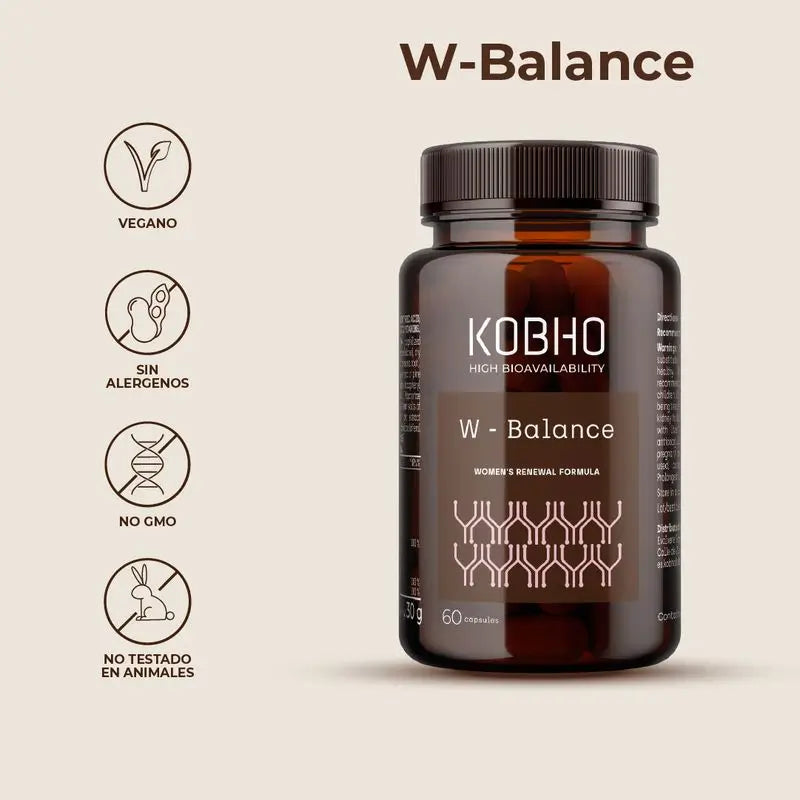 Kobho Labs W- Balance Suplemento, 60 cápsulas