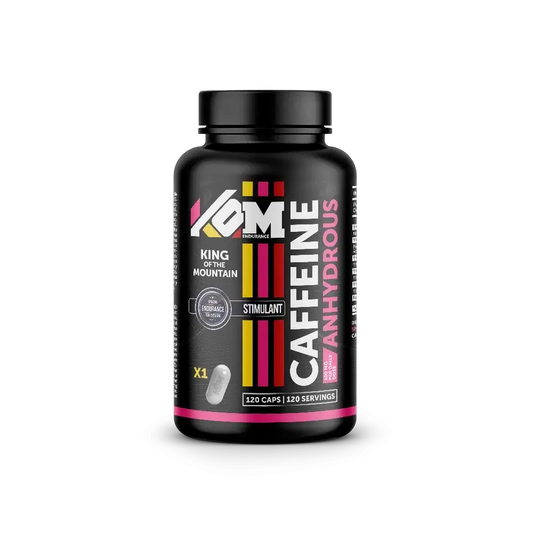 Kom Endurance Stimulation Sports Nutrition, frasco de 120 cápsulas de cafeína
