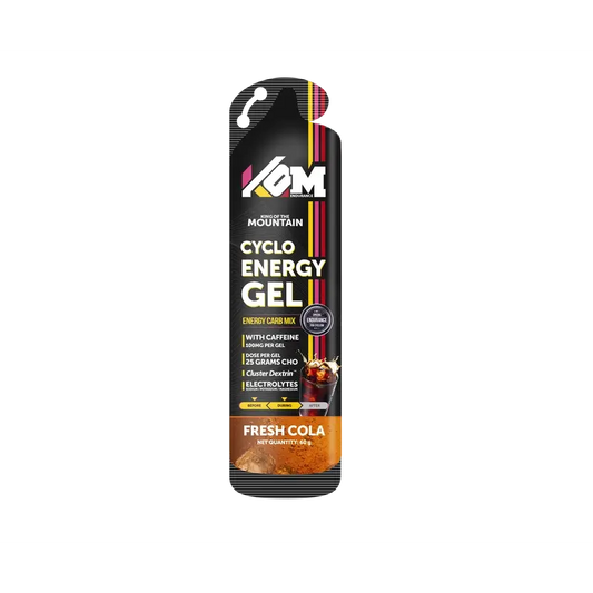 Kom Endurance Sports Nutrition Gels , caixa de 18 géis de 60g cafeína+magnésio+potássio sabor cola