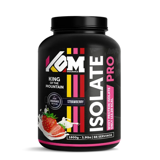 Kom Endurance Protein Sports Nutrition, 1,8 kg de lata de proteína isolada com sabor a morango