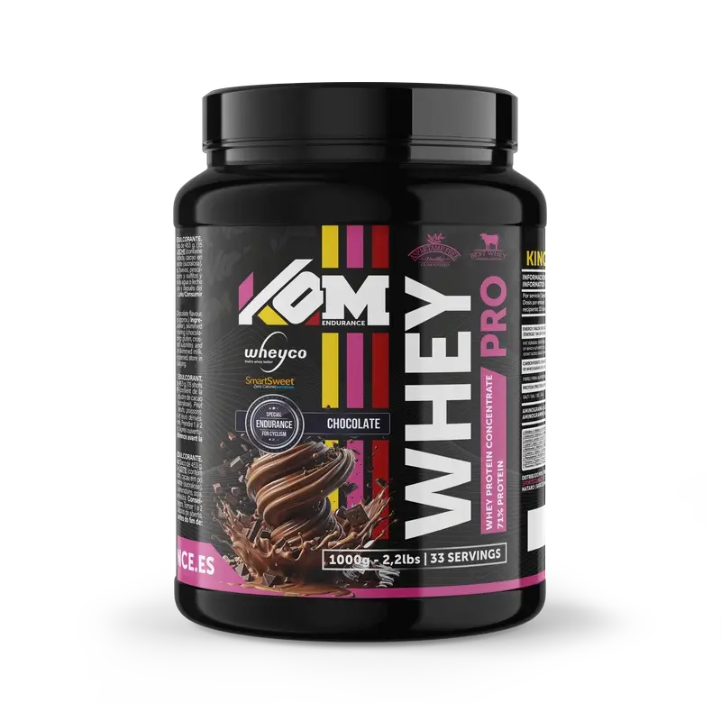Kom Endurance Proteins Sports Nutrition , 1kg de proteína de soro de leite com sabor a chocolate