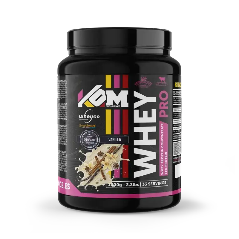 Kom Endurance Proteins Sports Nutrition , 1kg de proteína de soro de leite com sabor a baunilha em lata
