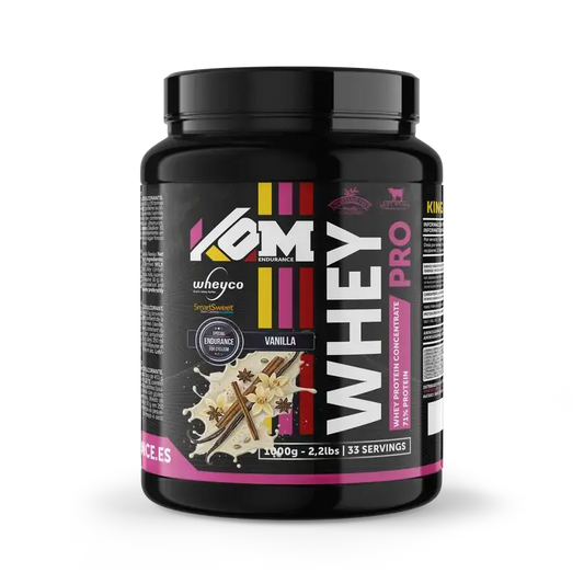 Kom Endurance Proteins Sports Nutrition , 1kg de proteína de soro de leite com sabor a baunilha em lata