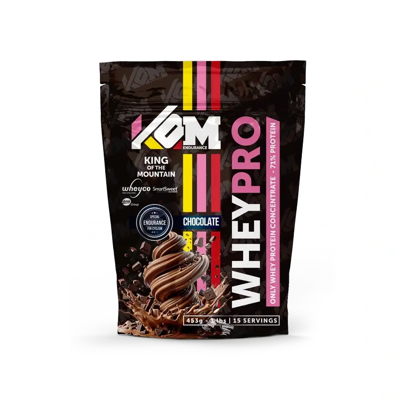 Kom Endurance Proteins Sports Nutrition , saqueta de proteína de soro de leite 453 g sabor a chocolate