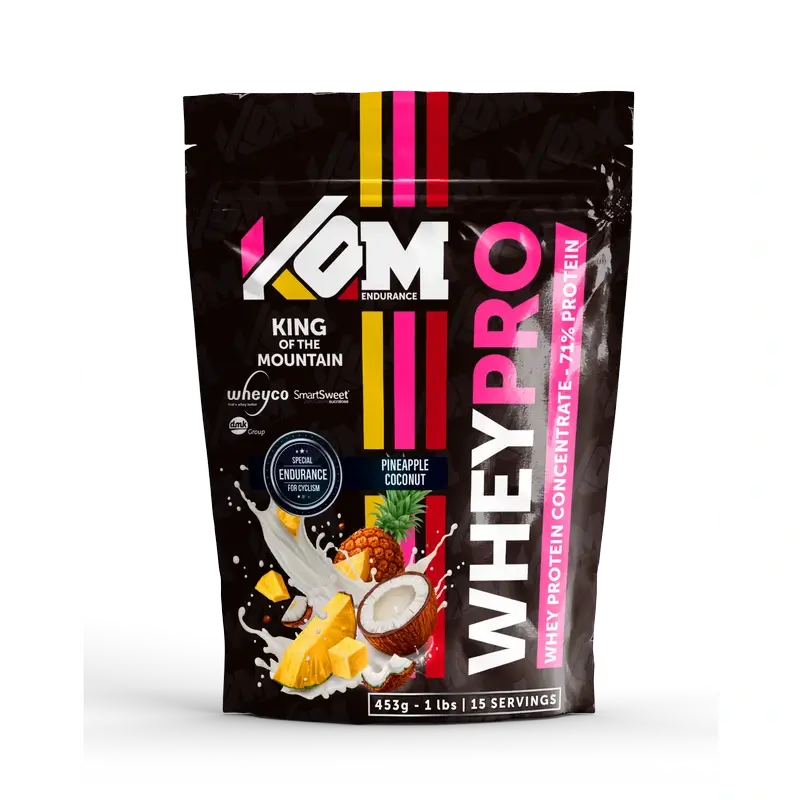 Kom Endurance Proteins Sports Nutrition , saco de proteína de soro de leite 453 g sabor a ananás e coco