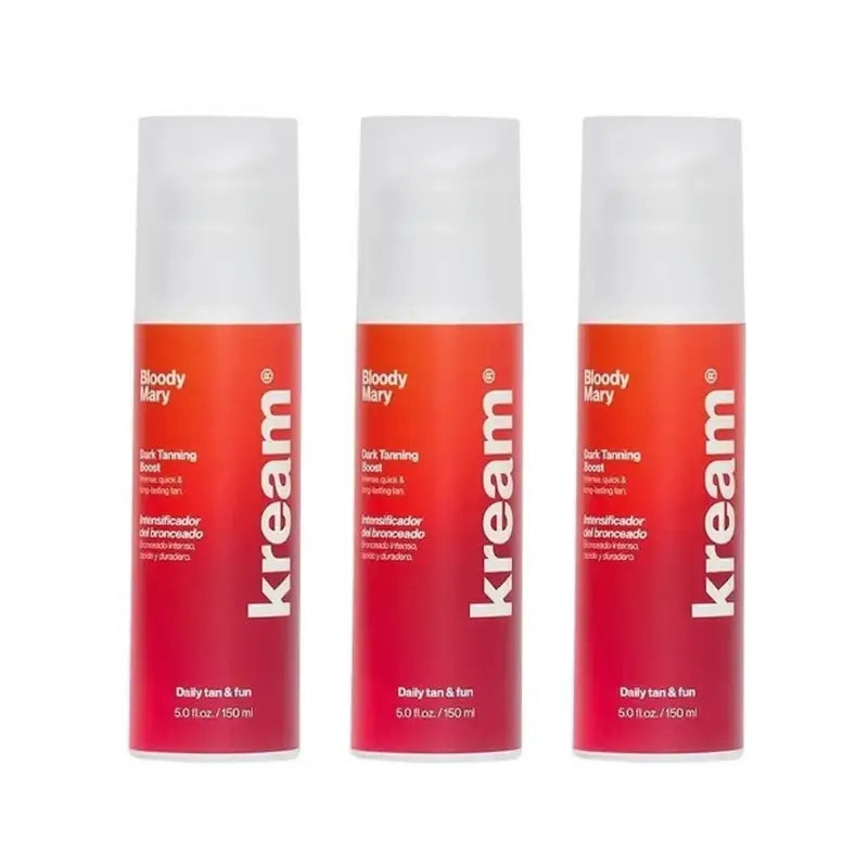 Ativador de bronzeamento Kream Bloody Mary, 3x150 ml
