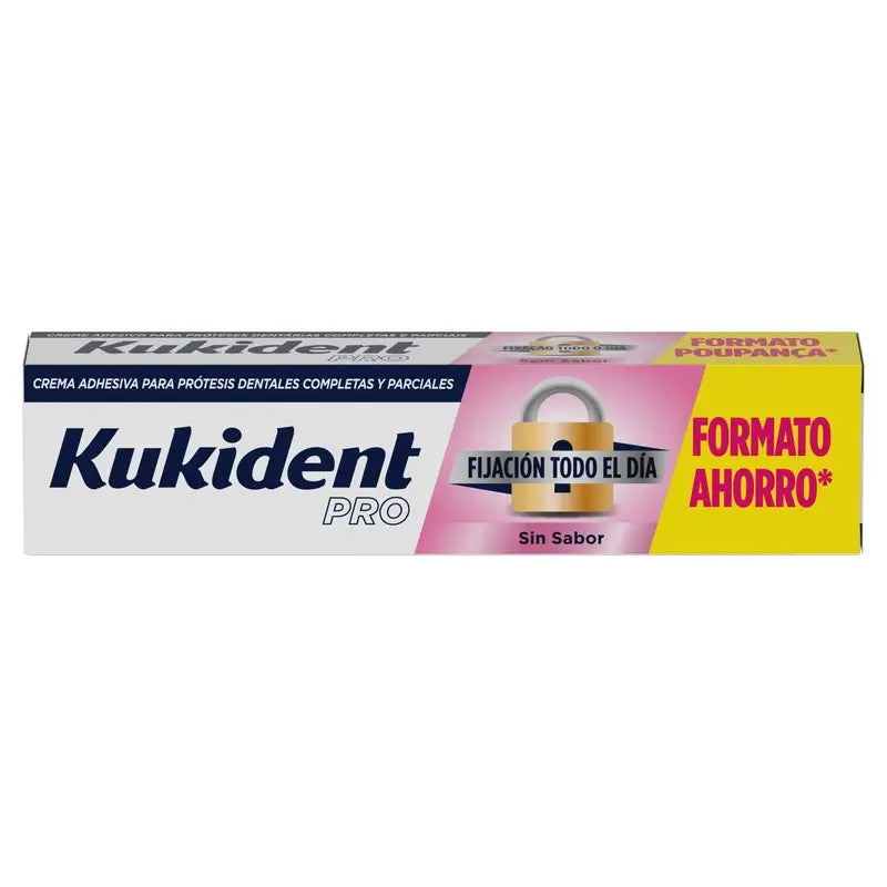 Kukident Quadruple Pro Creme Adesivo Completo para Dentaduras, Neutro 4 x 70 Gr