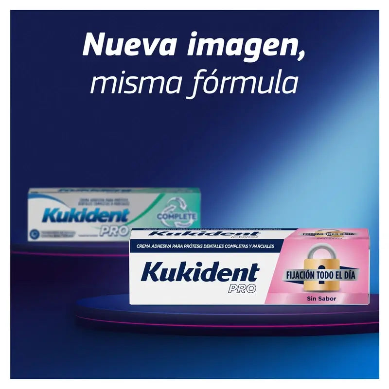 Kukident Quadruple Pro Creme Adesivo Completo para Dentaduras, Neutro 4 x 70 Gr