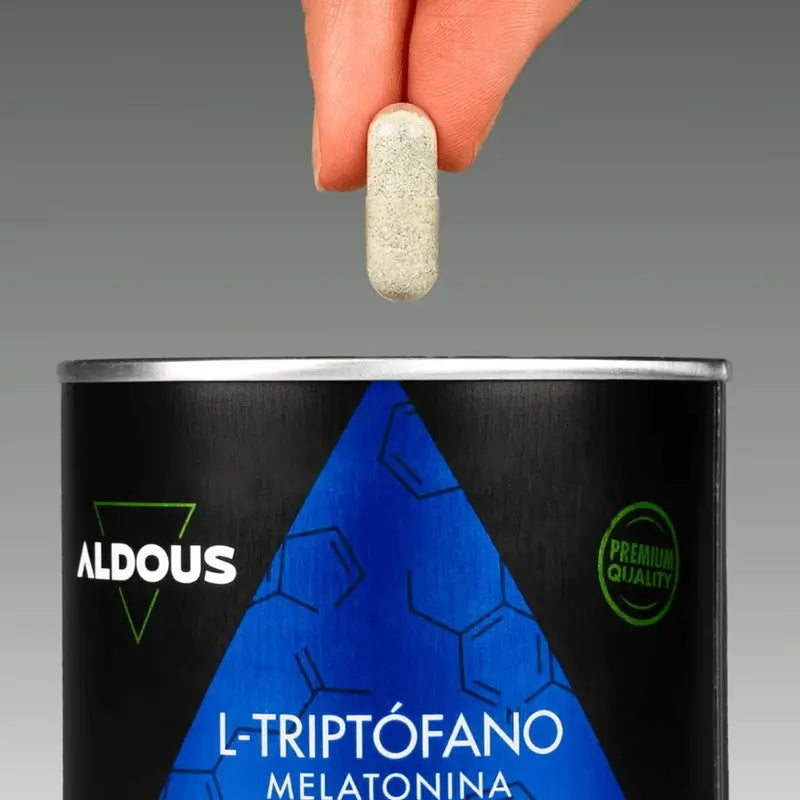 Aldous Labs L-Tryptophan Premium Melatonina 1,78 mg Magnésio, 200 cápsulas vegetarianas