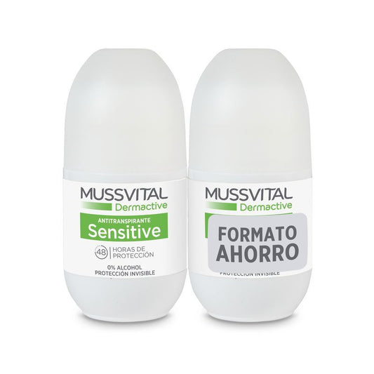 Mussvital Dermactive Deo Sensitive, 2x75 ml