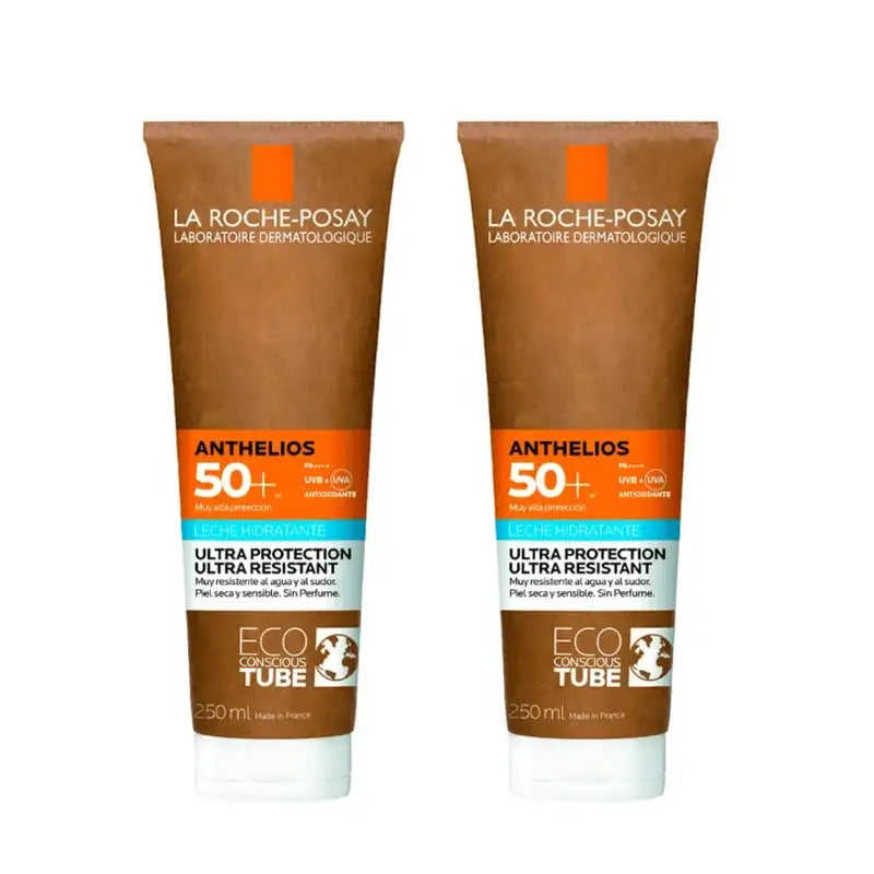 La Roche Posay Anthelios Leite Hidratante Eco-Sustentável Spf 50+, 2X250 Ml