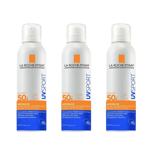 La Roche Posay Anthelios Uv Sport Névoa Refrescante Invisível Spf50+ , 3X200 Ml