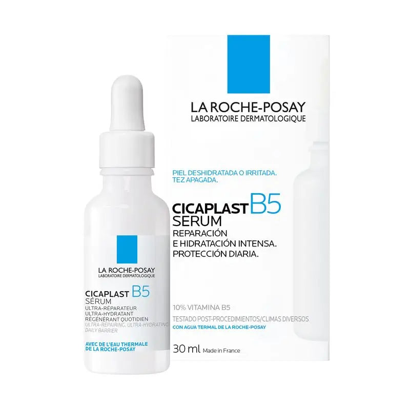 La Roche Posay Cicaplast B5 Serum, 10% Vitamina B5. Reparação e hidratação. Proteção diária. 30 ml
