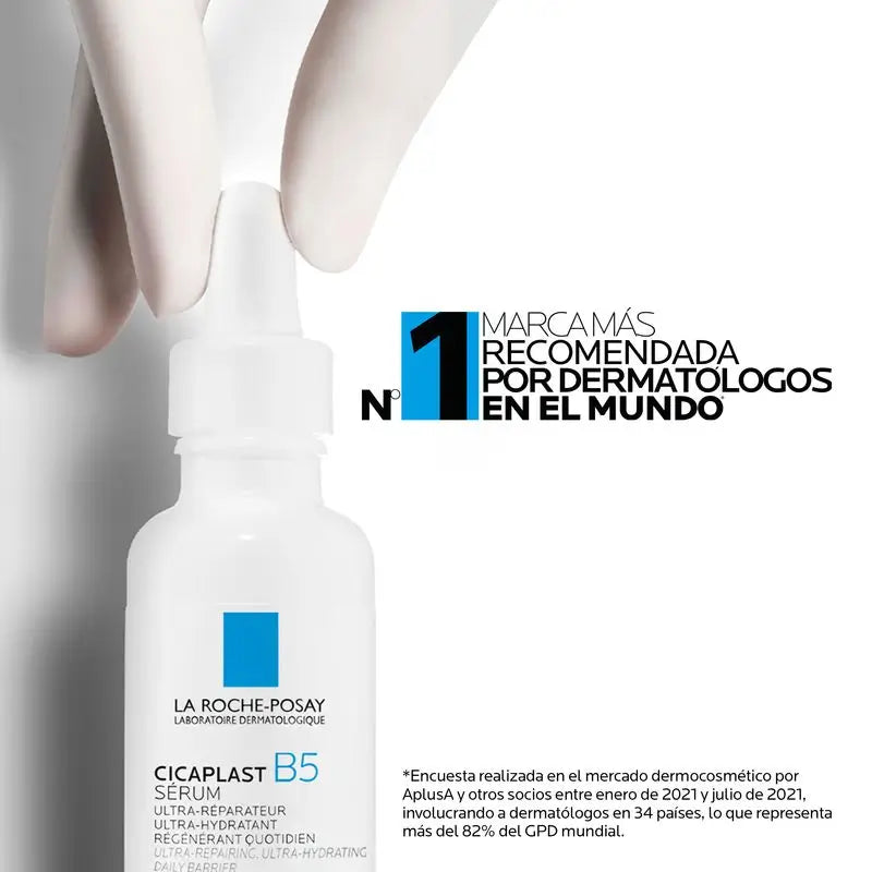 La Roche Posay Cicaplast B5 Serum, 10% Vitamina B5. Reparação e hidratação. Proteção diária. 30 ml
