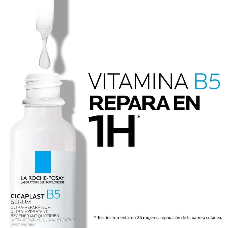 La Roche Posay Cicaplast B5 Serum, 10% Vitamina B5. Reparação e hidratação. Proteção diária. 30 ml