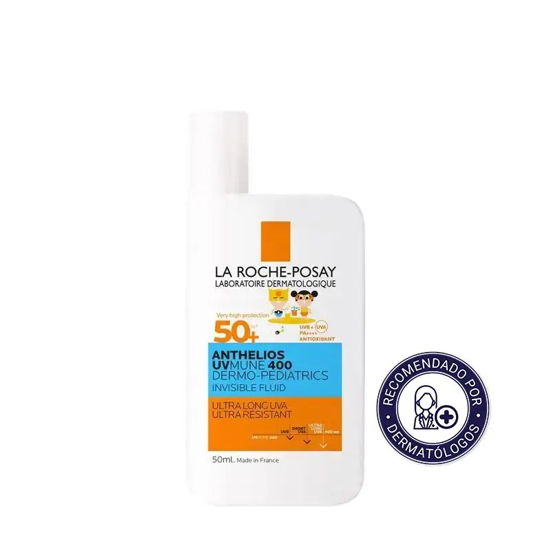 La Roche Posay Anthelios Uvmune 400 Dermopediatrics Fluido Invisível Spf50+, 50 ml