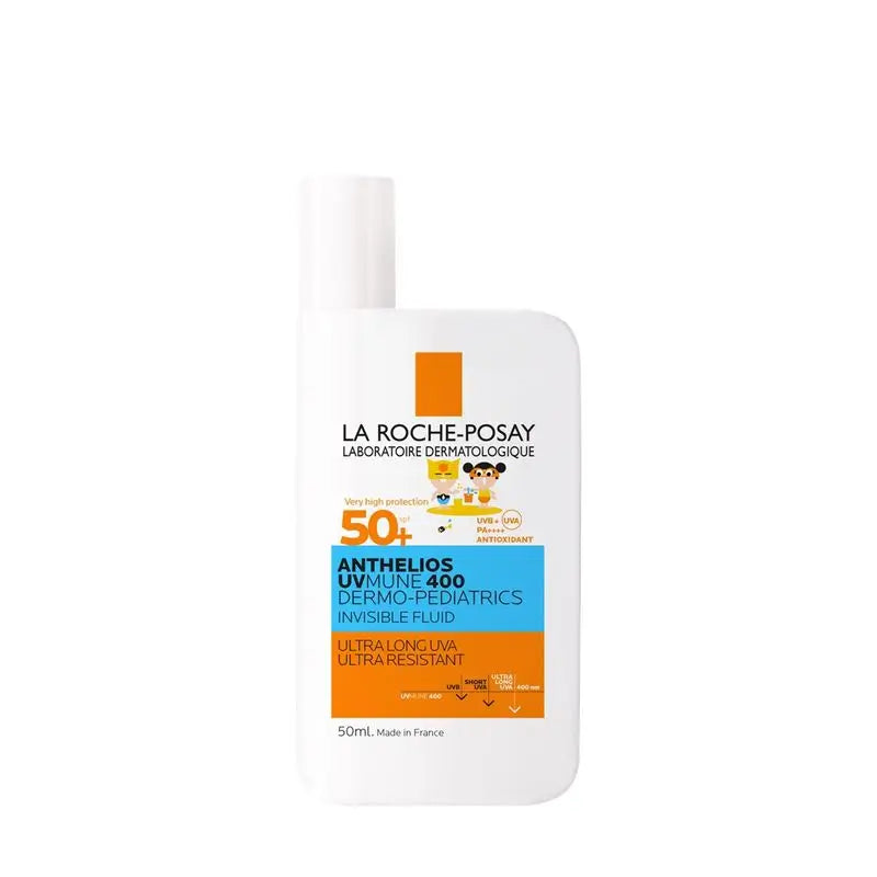 La Roche Posay Anthelios Uvmune 400 Dermopediatrics Fluido Invisível Spf50+, 50 ml