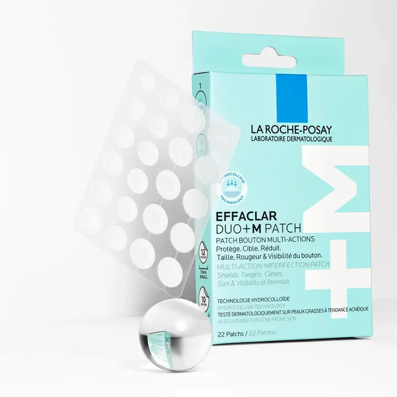 La Roche-Posay Effaclar Duo+M Invisible Patches Anti-Imperfeições e Anti-Manchas , 22 unidades
