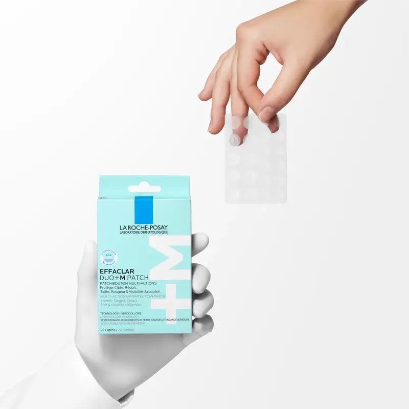 La Roche-Posay Effaclar Duo+M Invisible Patches Anti-Imperfeições e Anti-Manchas , 22 unidades