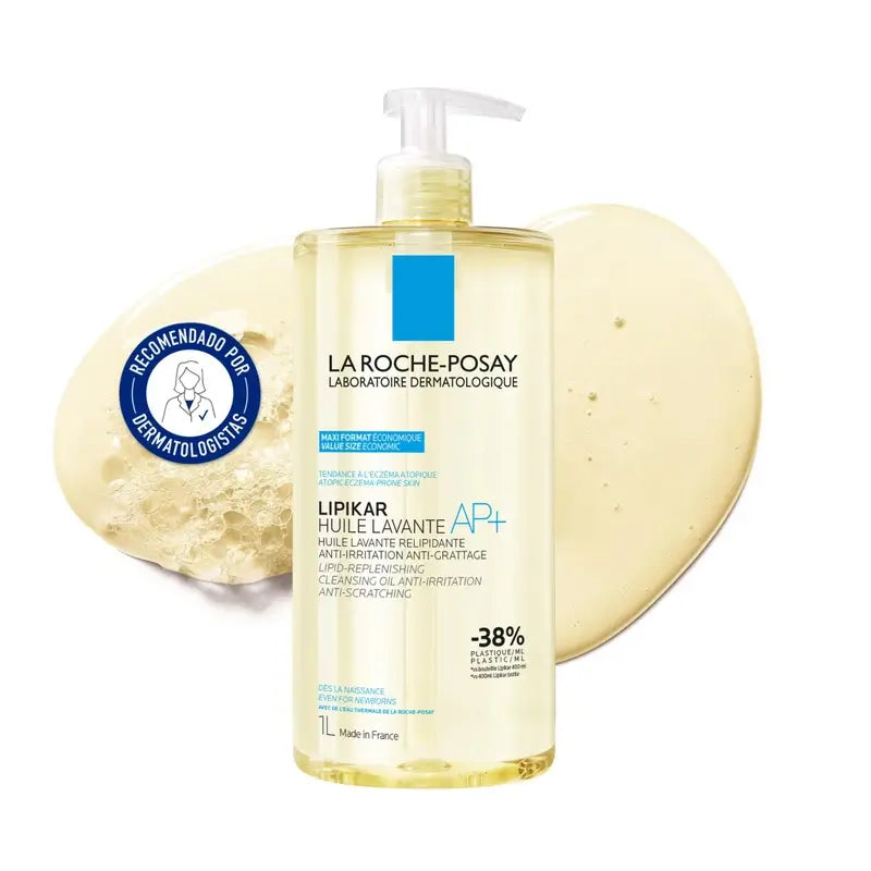 La Roche Posay Lipikar Óleo Lavante Ap+ Limpador Corporal Anti-Irritação Para Pele Atópica , 1000 ml