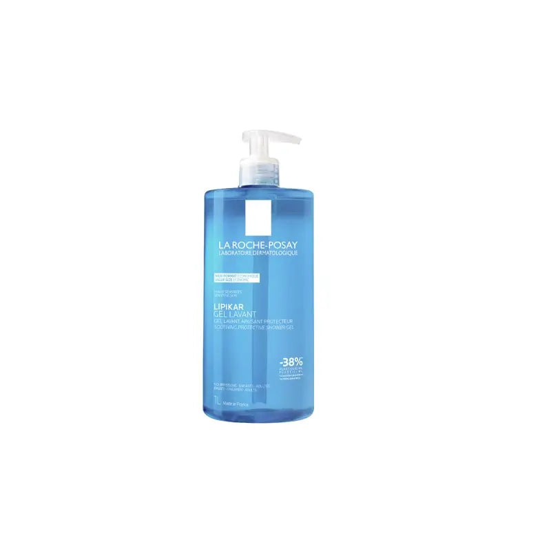 La Roche Posay Lipikar Gel de Duche Fisiológico Indicado para peles sensíveis e secas , 1000 ml
