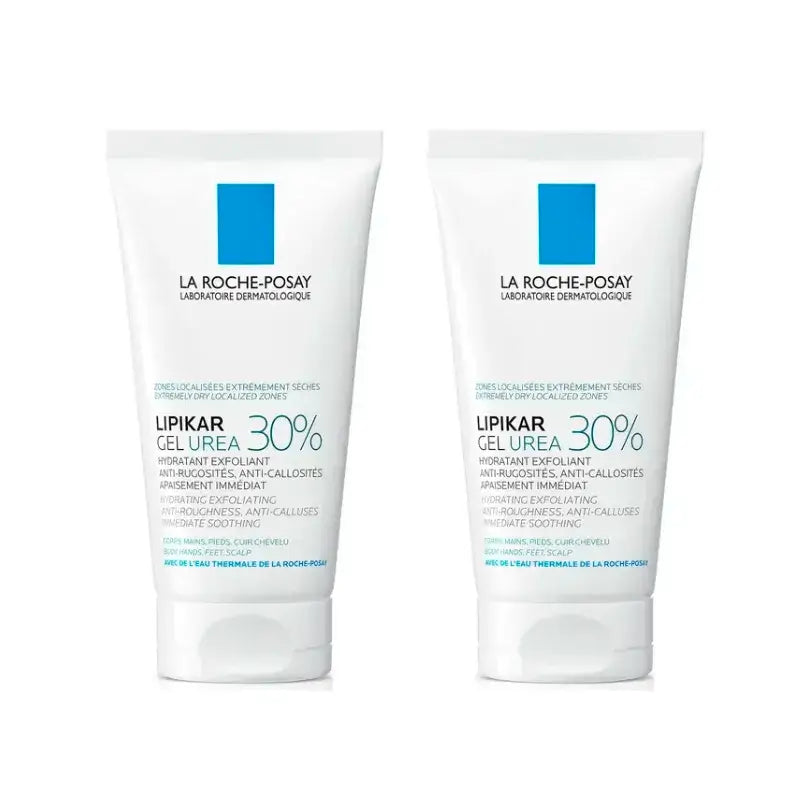 La Roche Posay Lipikar Urea Gel 30% - Gel Hidratante com Ureia , Embalagem 2 x 50 ml