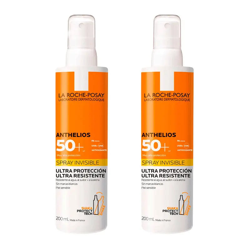 La Roche Posay Anthelios Invisible Spray Pack SPF 50+ Protetor Solar Corpo, 2X200 ml