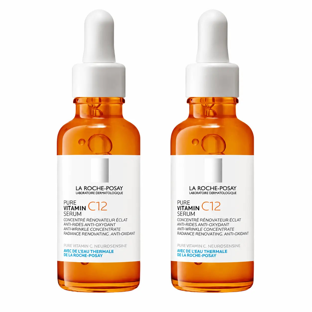 La Roche Posay Pure Vitamin C12 Antioxidant & Anti-Wrinkle Serum, Embalagem 2 x 30 ml