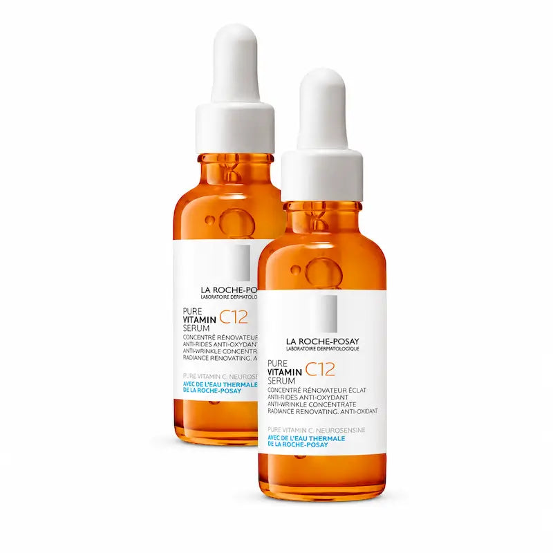 La Roche Posay Pure Vitamin C12 Antioxidant & Anti-Wrinkle Serum, Embalagem 2 x 30 ml