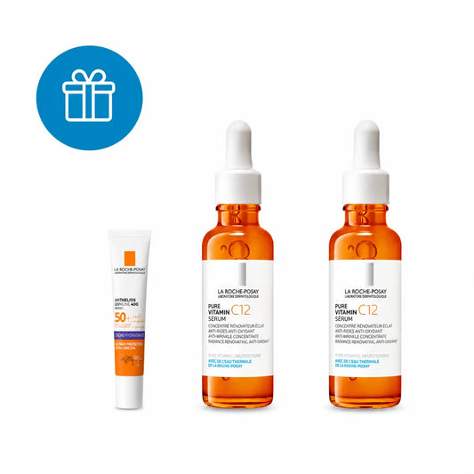 La Roche Posay Pure Vitamin C12 Antioxidant & Anti-Wrinkle Serum, Embalagem 2 x 30 ml