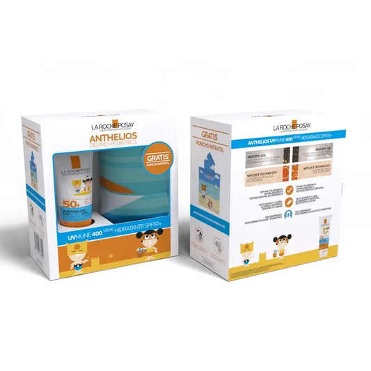 La Roche Posey Pack Anthelios Leite Pedriático Spf50 + Poncho, 1 embalagem