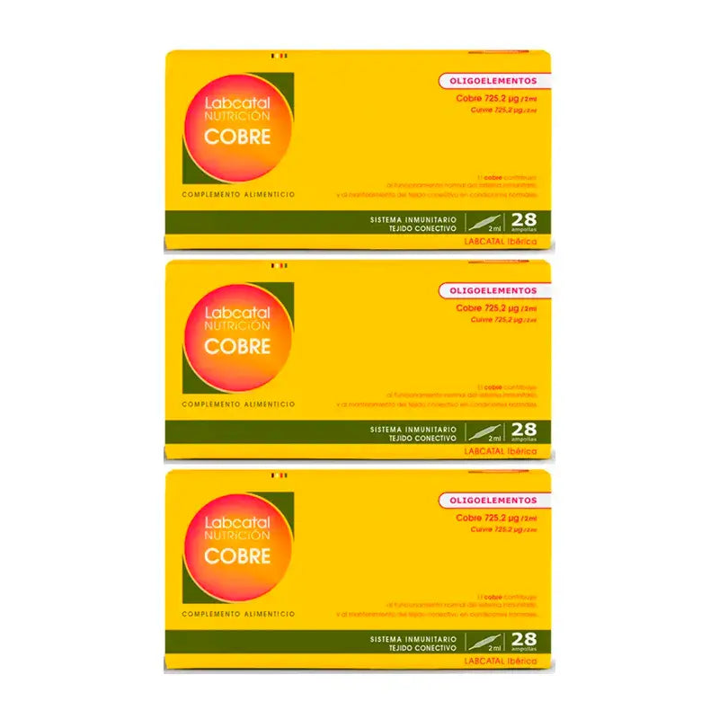 Labcatal Cobre, 3X28 Ampolas
