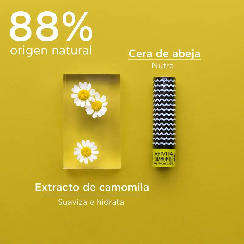APIVITA Bálsamo labial SPF 15 com camomila 4,4 g