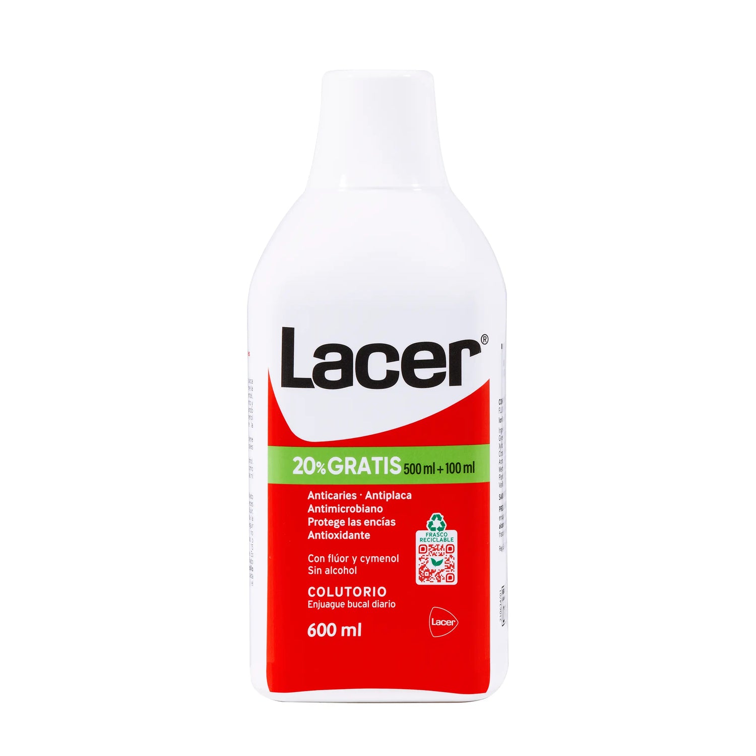 Lacer Colutório 500 ml (+100 ml Grátis)