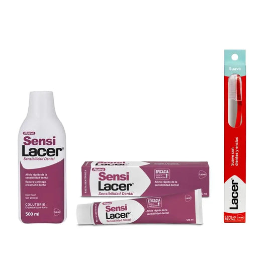 Pack Lacer Sensilacer Dentes Sensíveis (elixir bucal + pasta de dentes + escova de dentes)