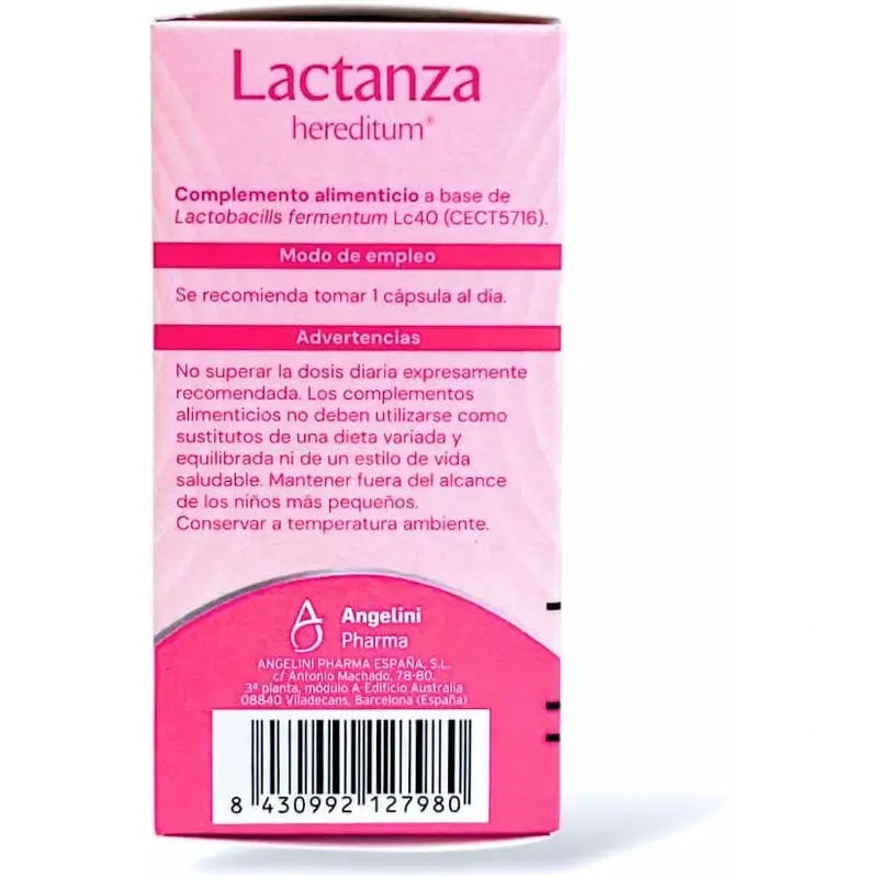 Lactanza Hereditum, Embalagem 2 x 28 Cápsulas
