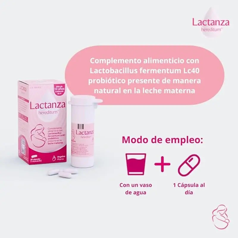 Lactanza Hereditum, Embalagem 2 x 28 Cápsulas