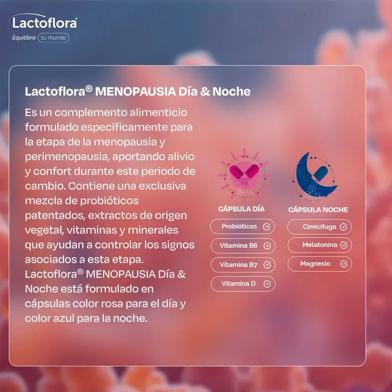 Lactoflora Menopausa Dia & Noite , 60 cápsulas