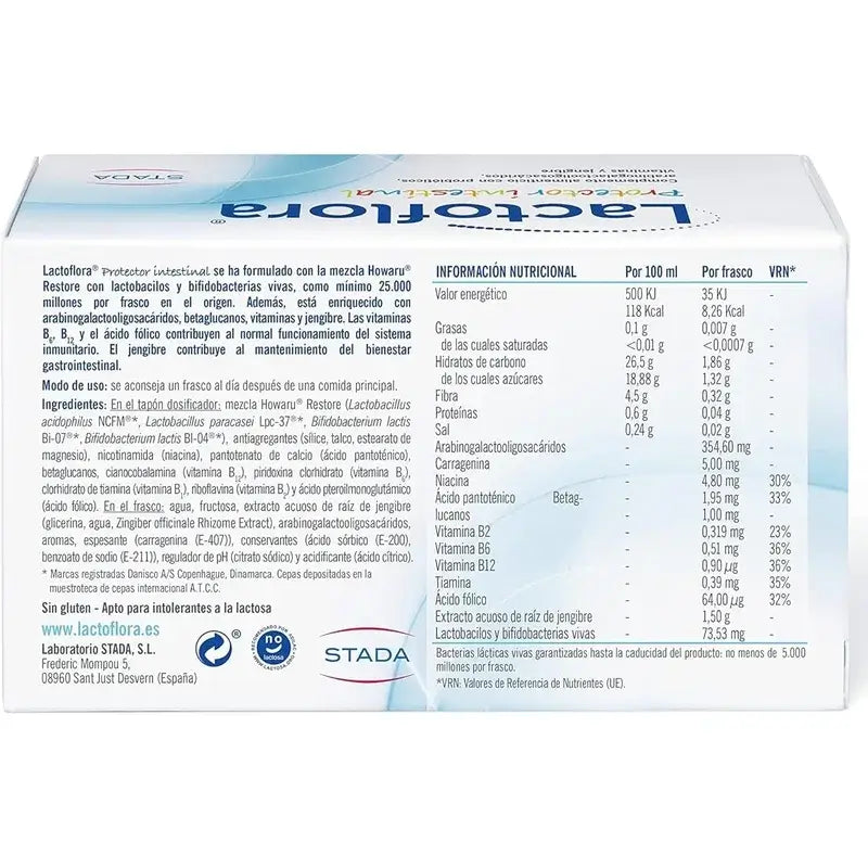LACTOFLORA PROTECTOR INTEST NIÑOS 10x7ML