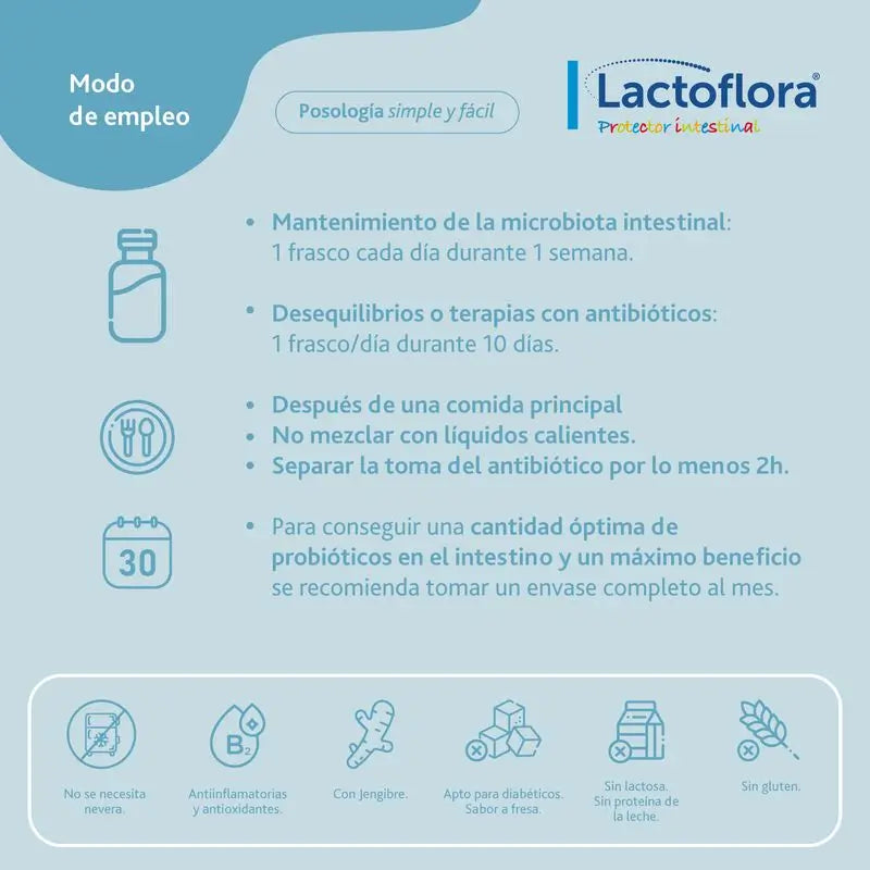 LACTOFLORA PROTECTOR INTEST NIÑOS 10x7ML
