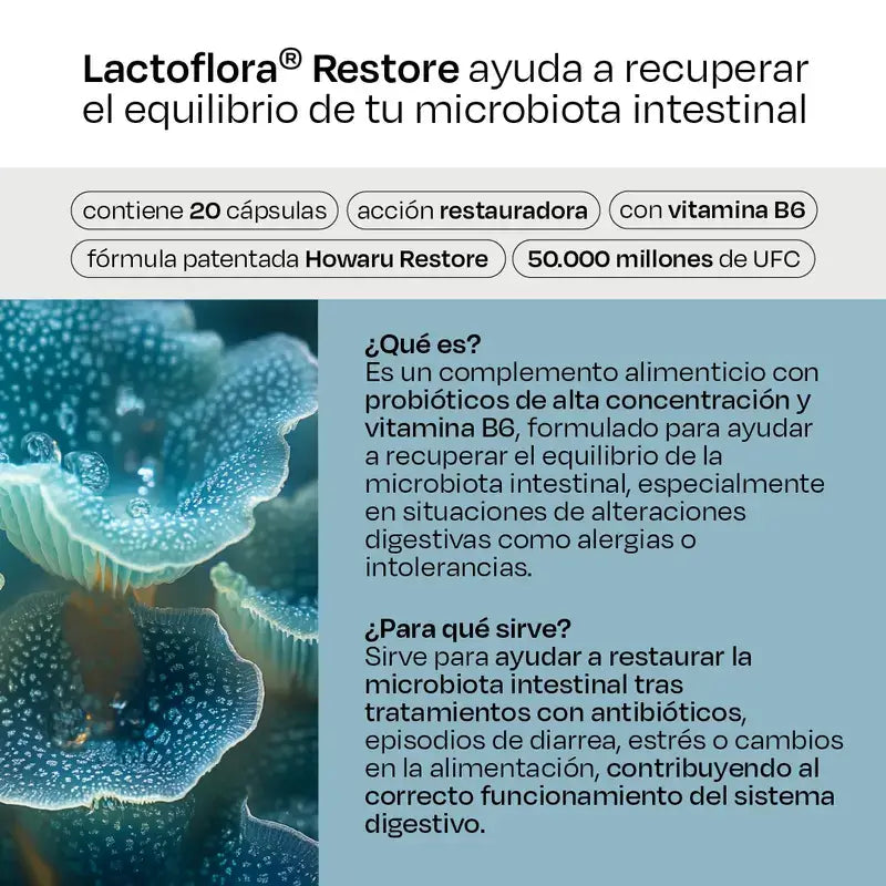 Lactoflora Restore Pack 3 x 20 cápsulas