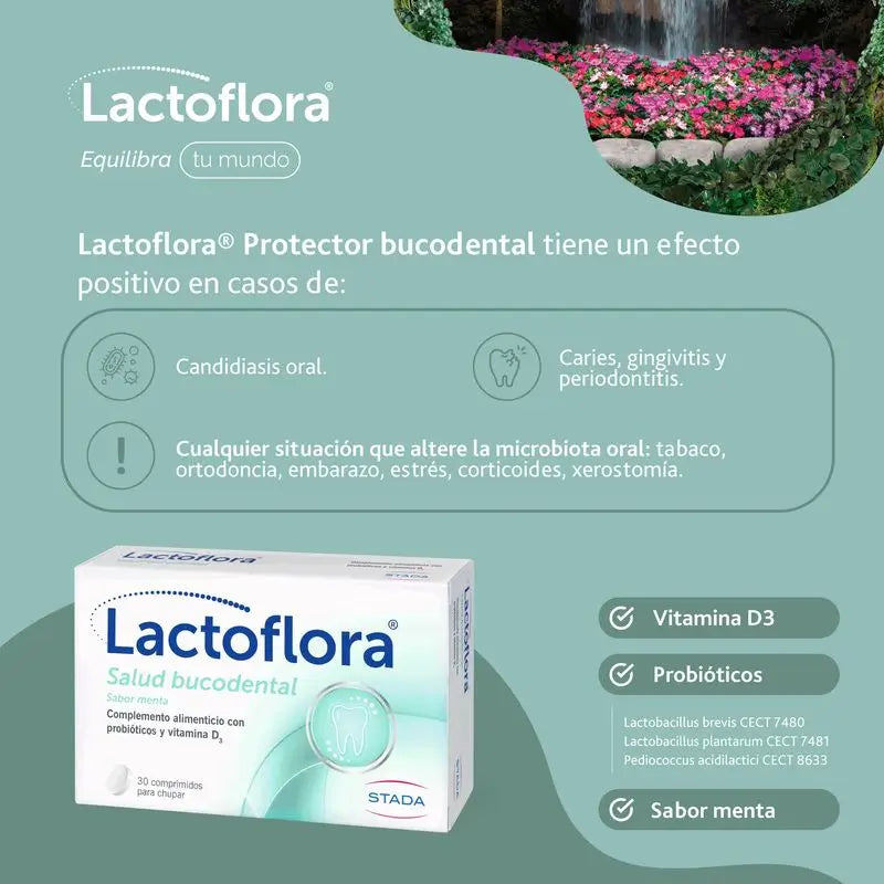 LACTOFLORA comprimidos de saúde oral para chupar 30 unidades