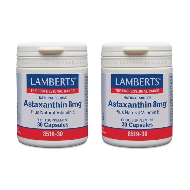 Lamberts Astaxantina com Vitamina E , 2X30 Cápsulas