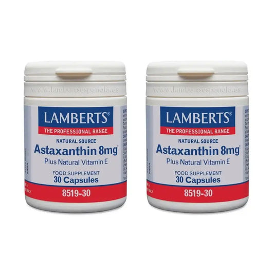 Lamberts Astaxantina com Vitamina E , 2X30 Cápsulas