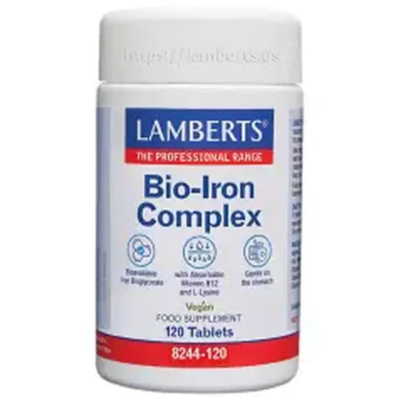 Lamberts Bio Iron Complex, 120 Comprimidos