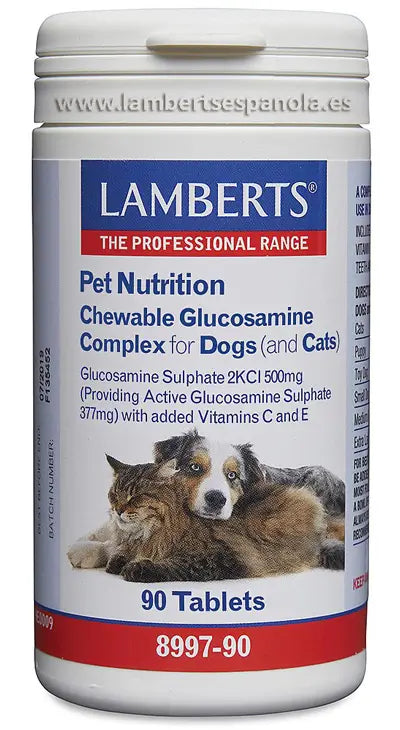 Lamberts Pet Nutrition Glucosamina Cão Gato 90 Comprimidosmast